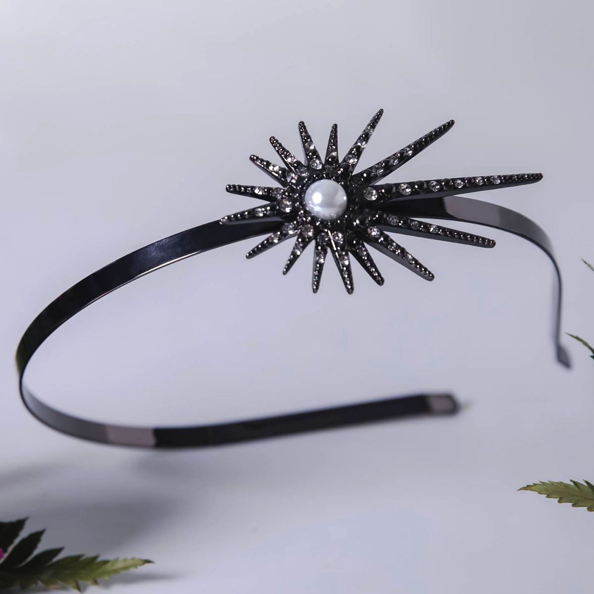 Nebula Star Head Band Gunmetal Abstracted Reverie
